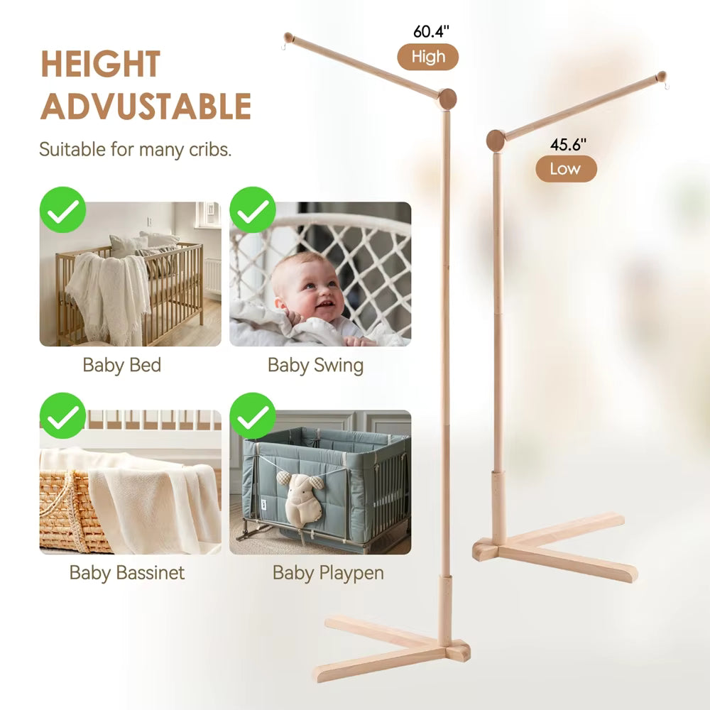 Tiny Sprout Wooden Baby Mobile Standing Bracket
